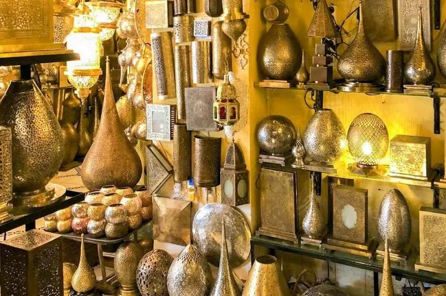A Set of Moroccan Lamps and Moroccan Lanterns